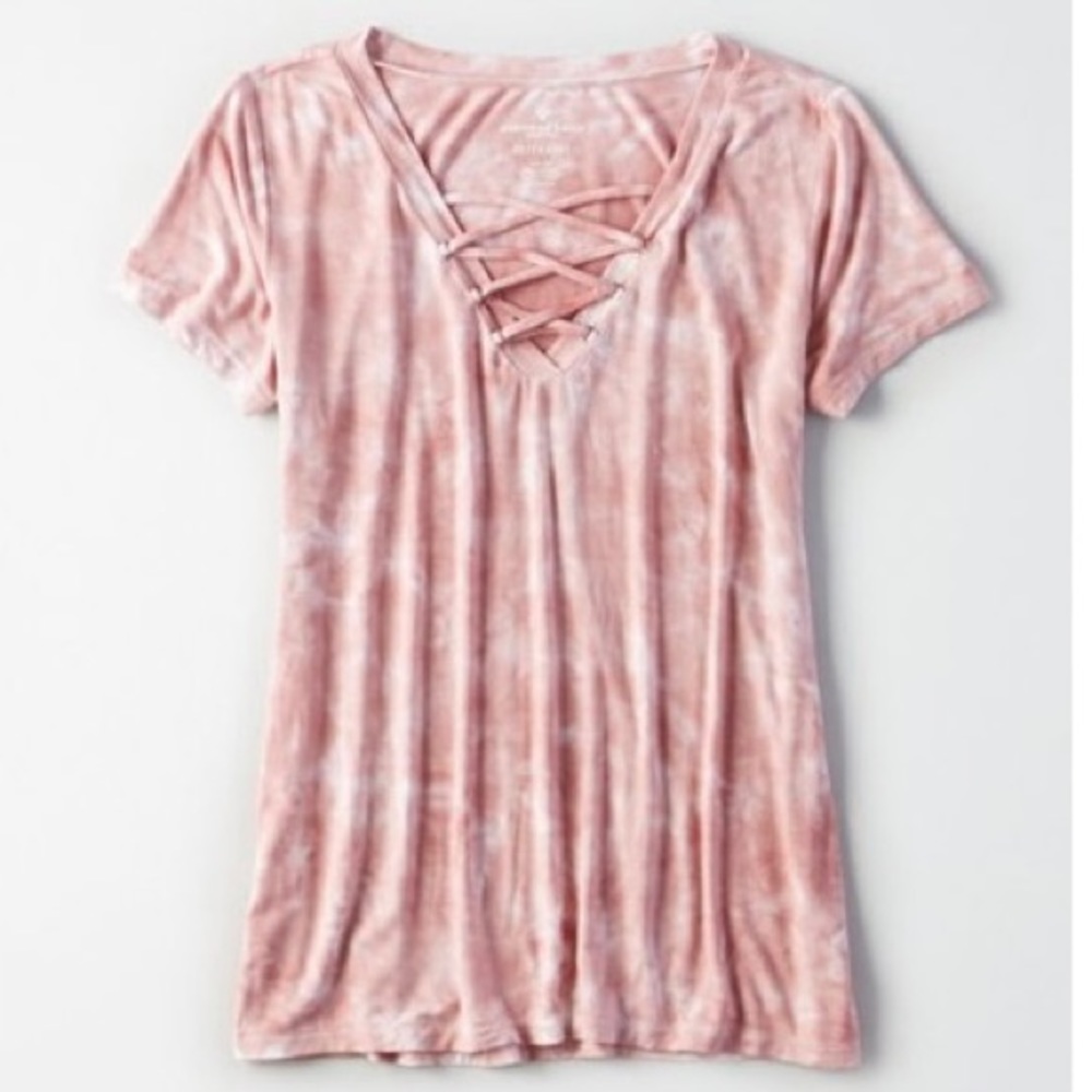 AE Soft & Sexy Cross Front Tee